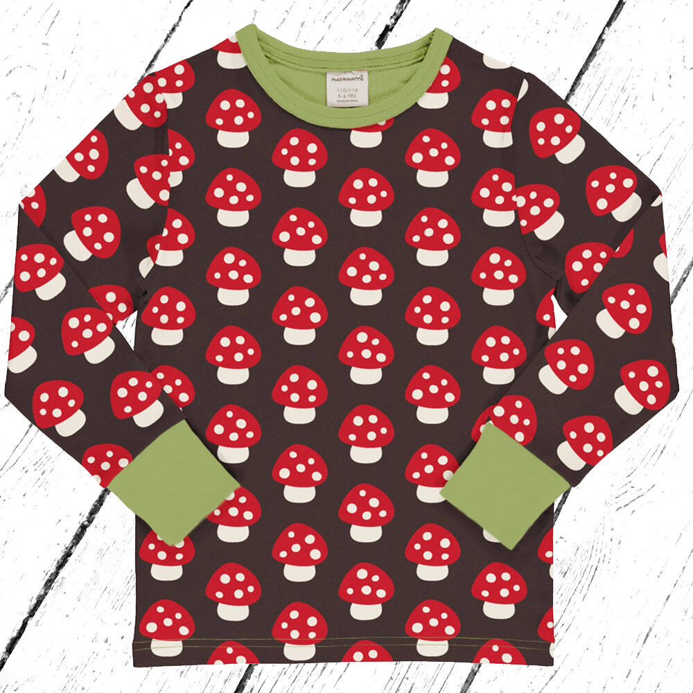 Maxomorra Shirt Top LS MUSHROOM