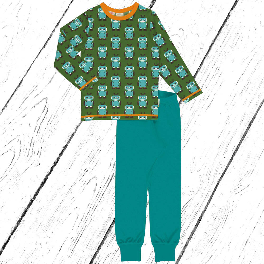 Maxomorra Schlafanzug Pyjama Set ROBOT