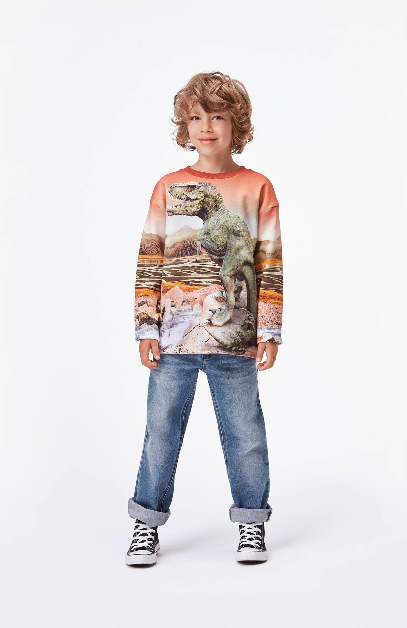 Molo Sweatshirt Mountoo Dino Landscape