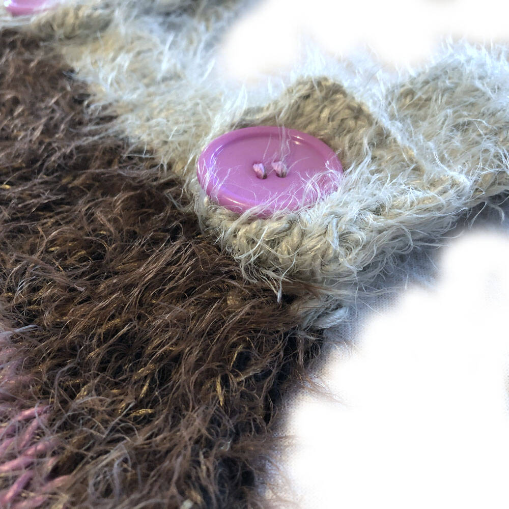 Mia Mohnstreusel Flausch Strickkleid