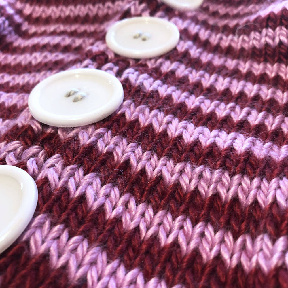 Mia Mohnstreusel Merino Seide Strickjacke