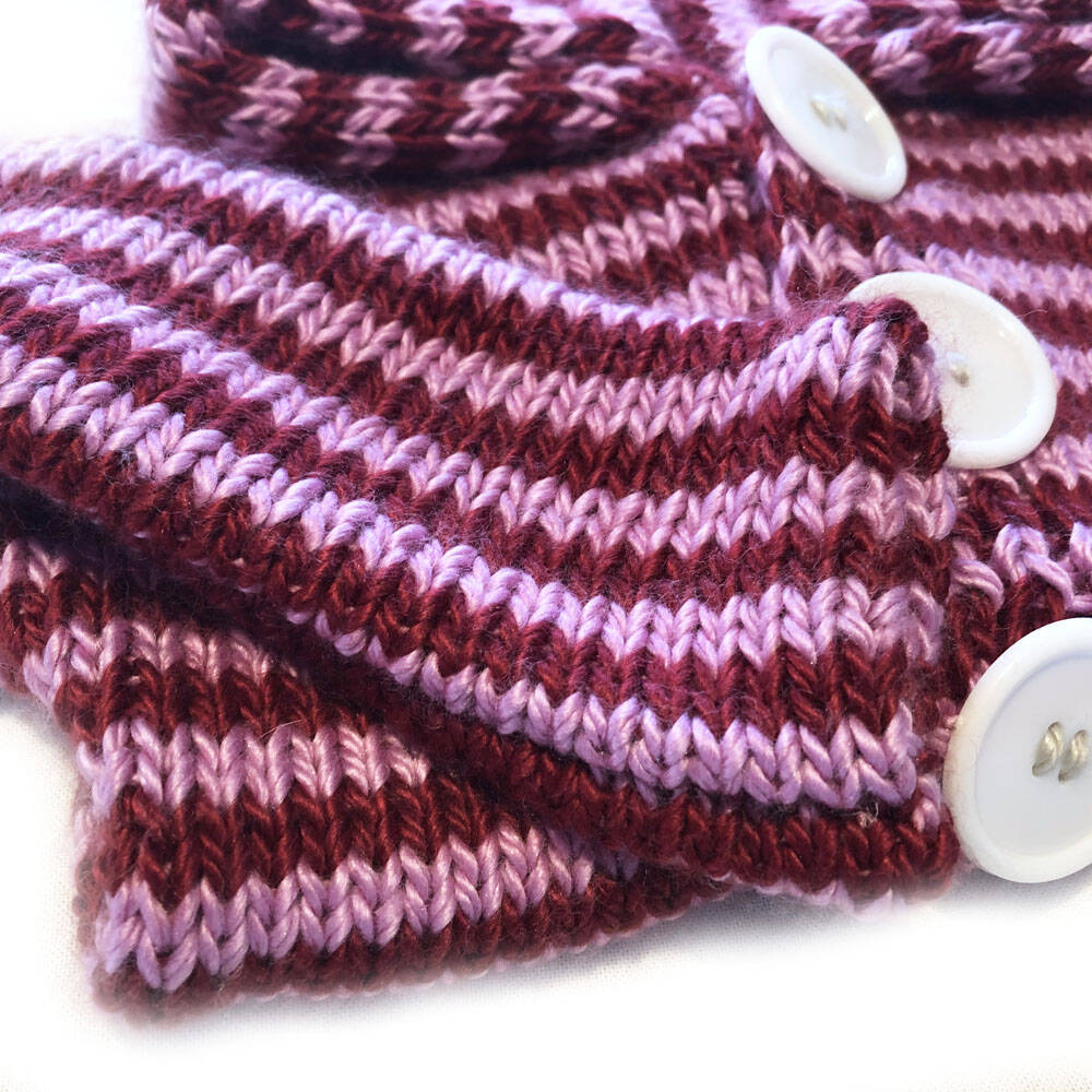 Mia Mohnstreusel Merino Seide Strickjacke