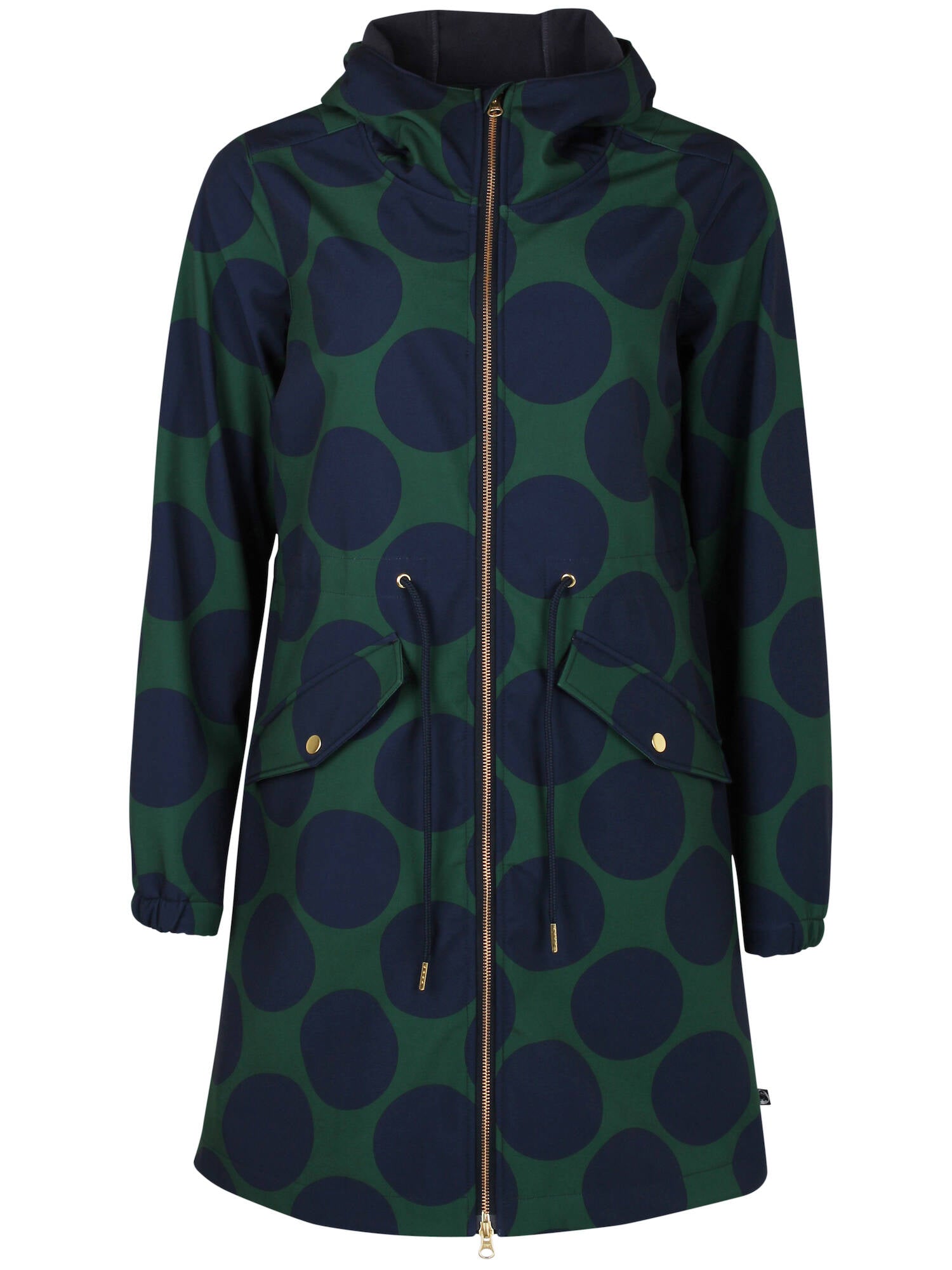 Danefae Ladys Outdoormantel Marianne Softshell Dark Army Navy BIGDOTS