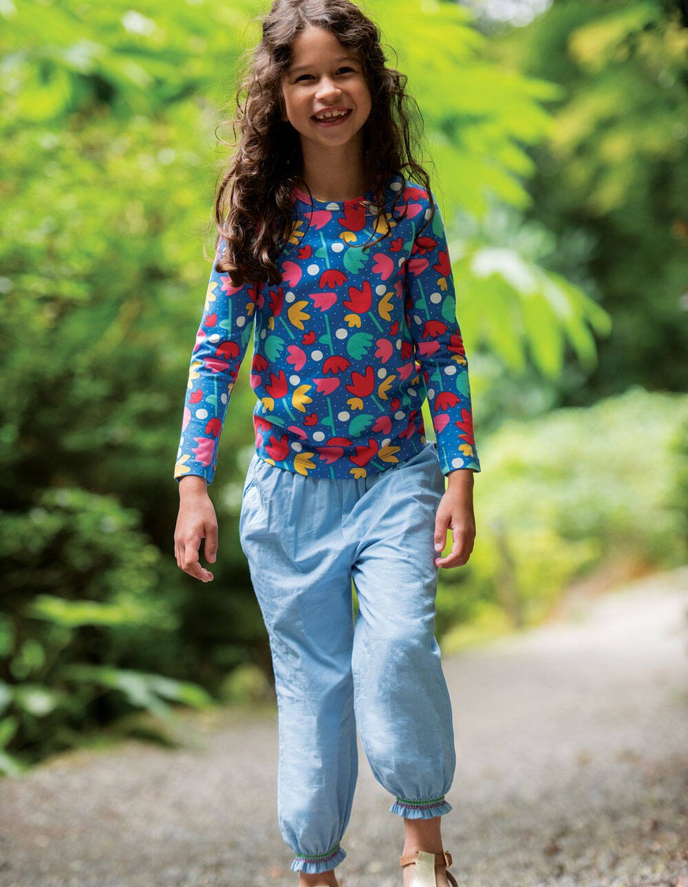 Frugi Hose Hermione Harems Chambray
