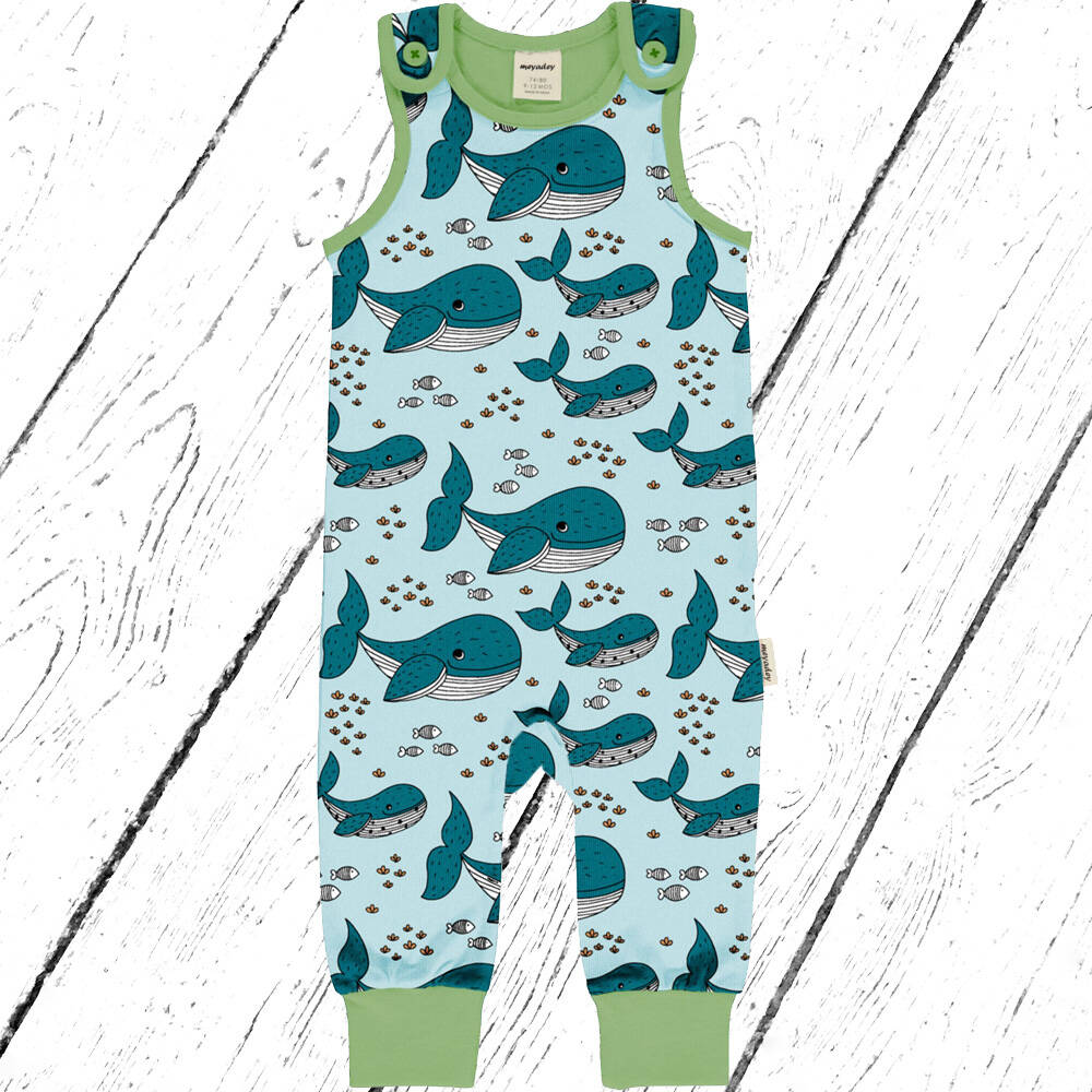 Meyadey by Maxomorra Trägeranzug Playsuit WHALE WATERS