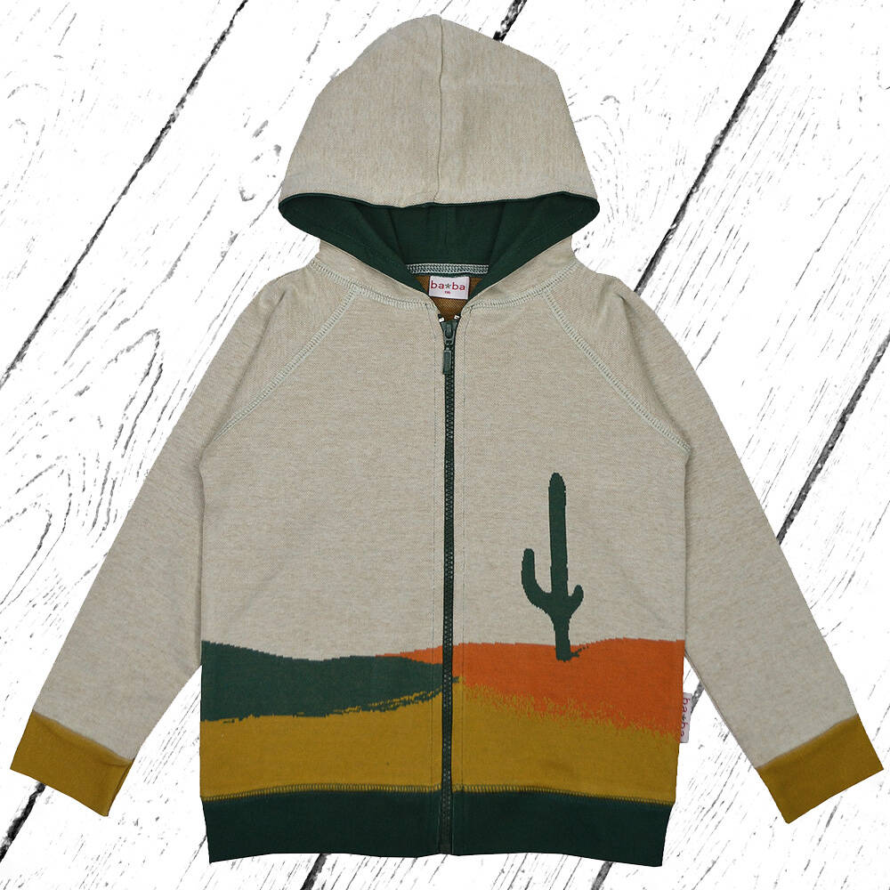 Baba Kidswear Jacke Hoodie Cactus Jacquard