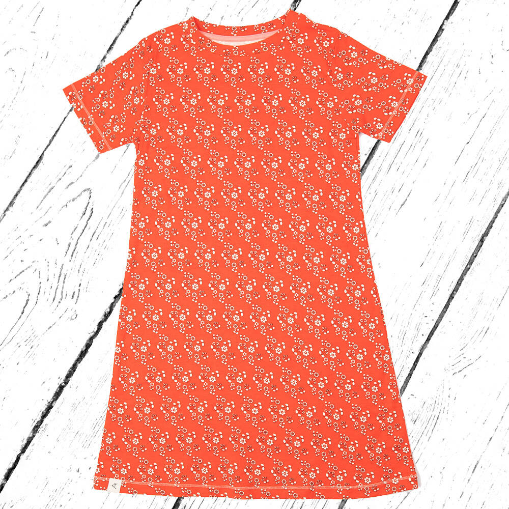 Albababy Kleid Vida Dress Orange com Liberty Love