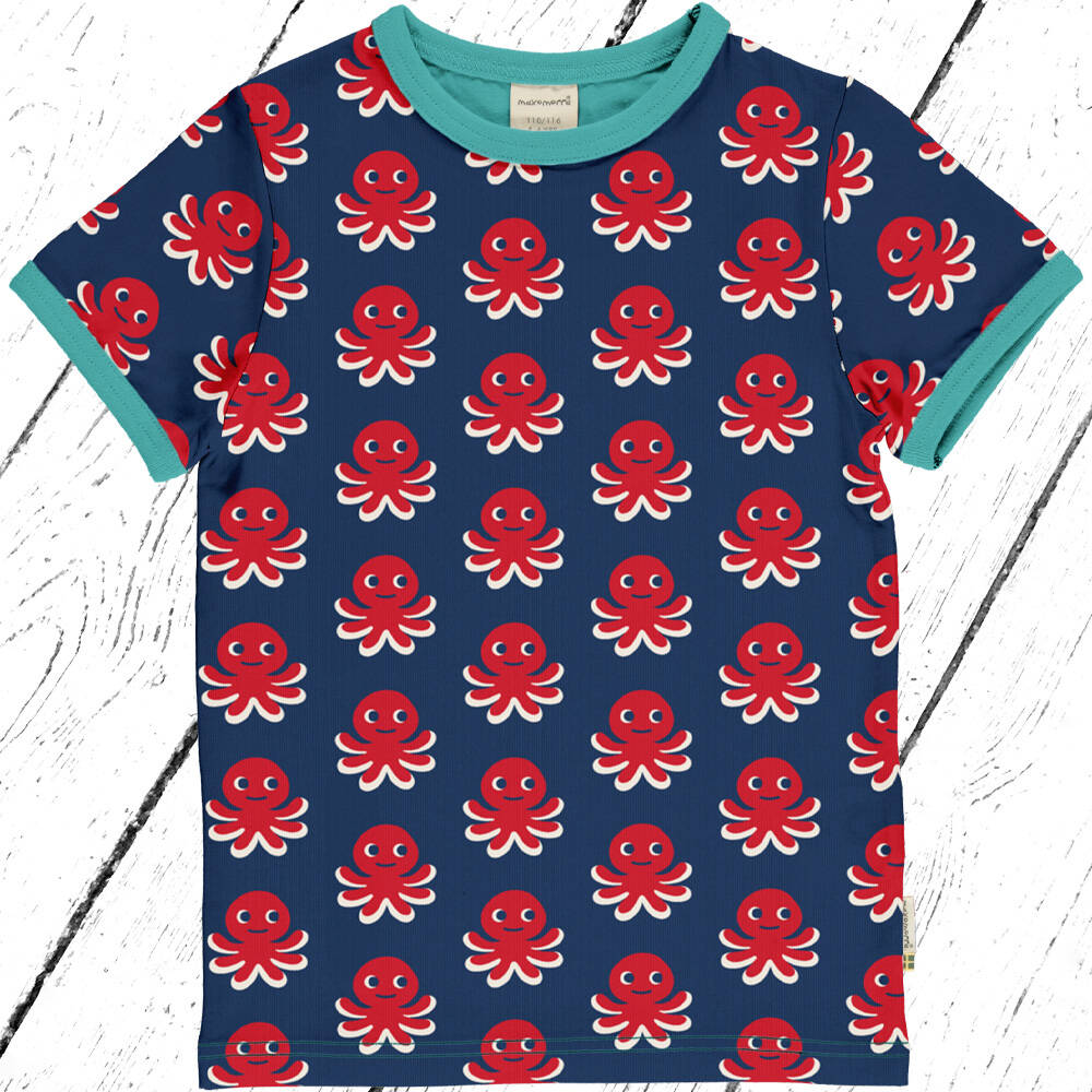 Maxomorra T-Shirt Top SS OCTOPUS
