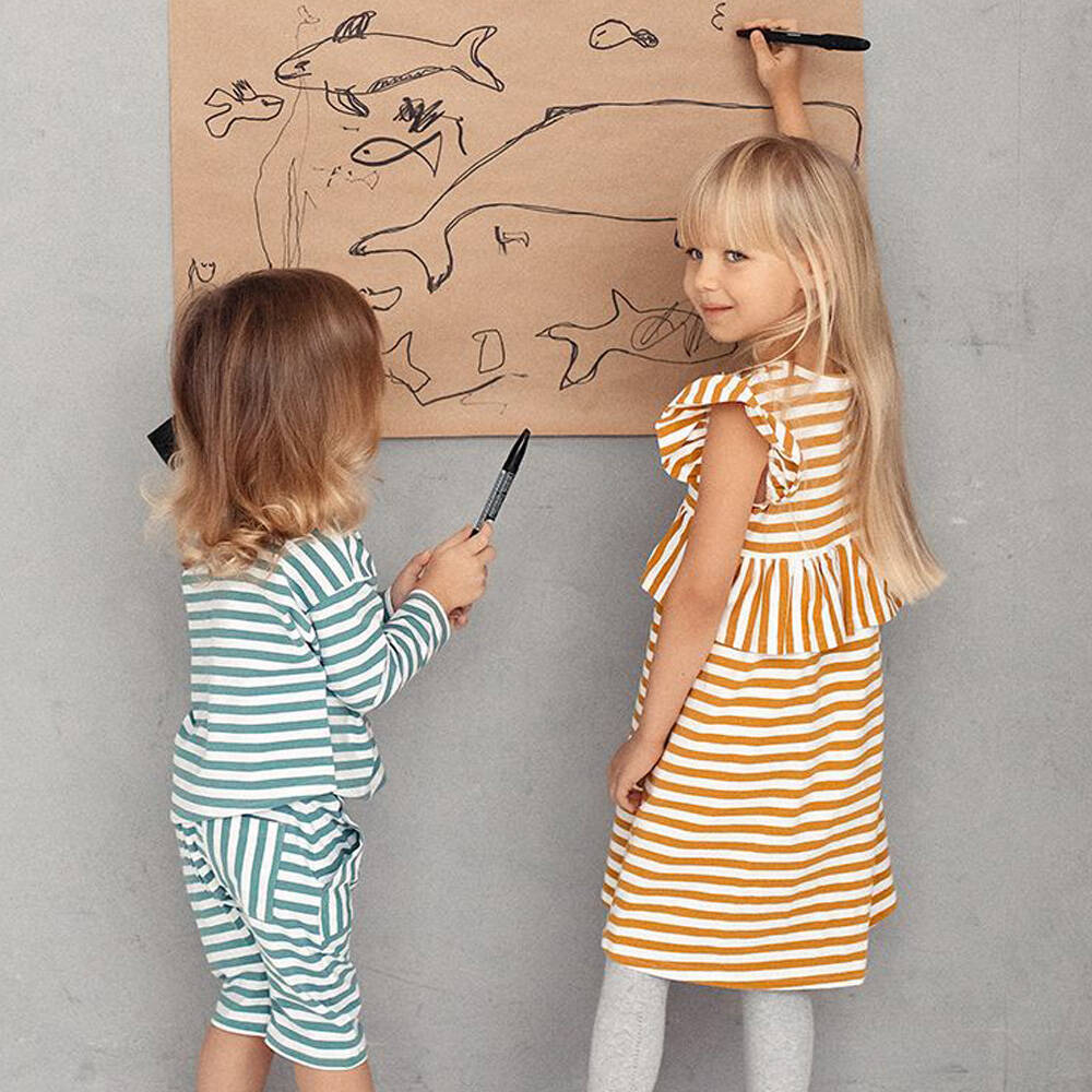 Zezuzulla Kleid Mimi Dress Yellow Stripes