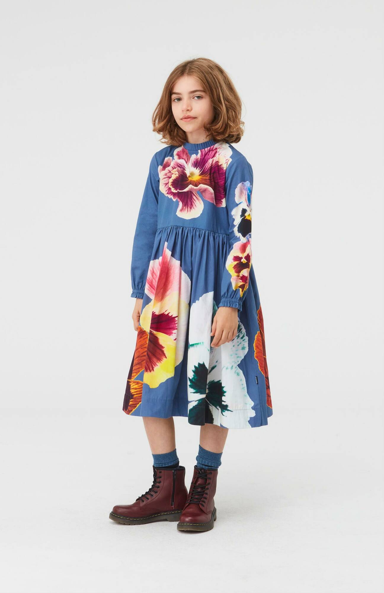 Molo Kleid Cami Blue Pansy