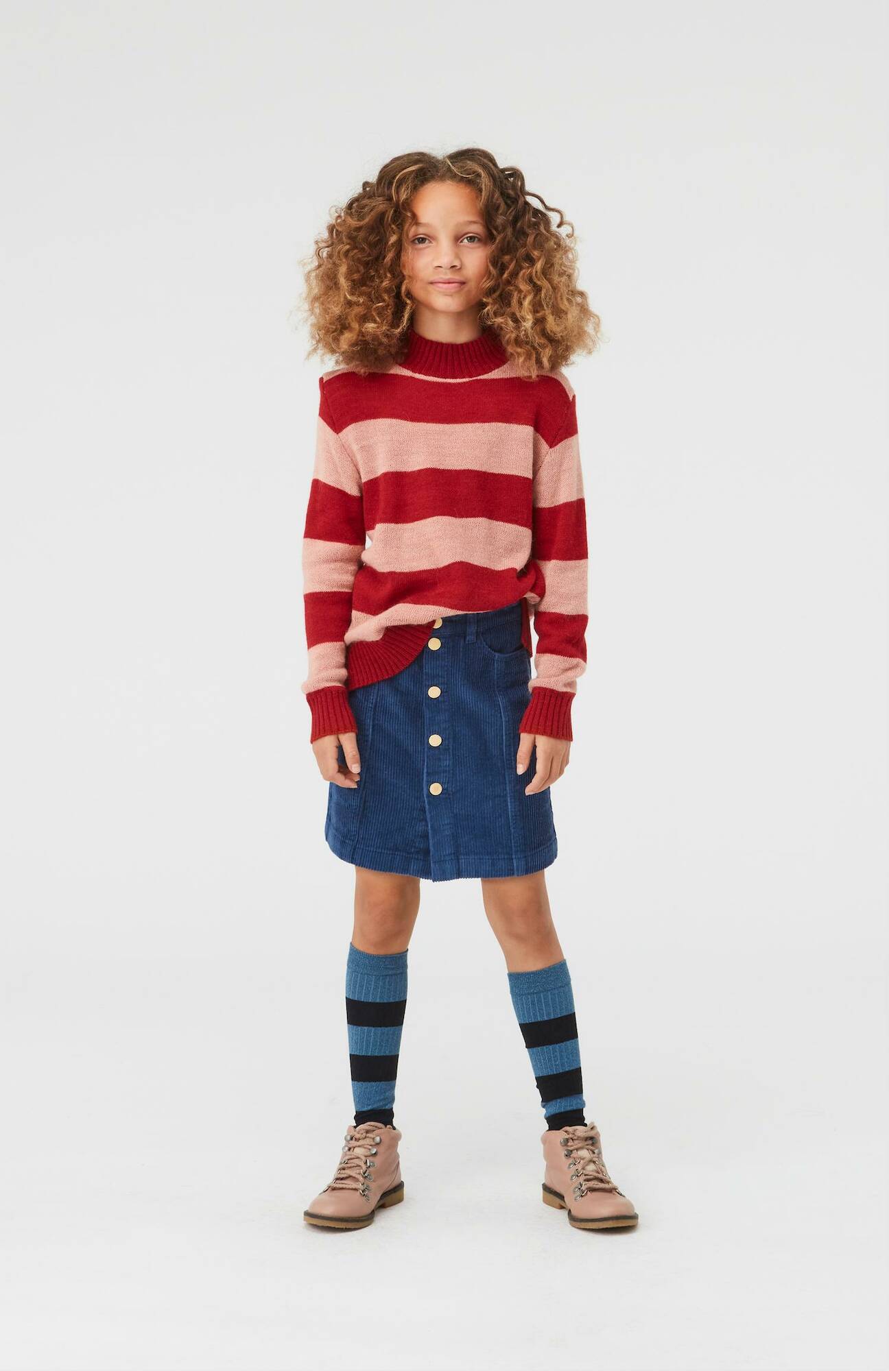 Molo Strick Pullover Gady Jumpers Chili Rose Stripe