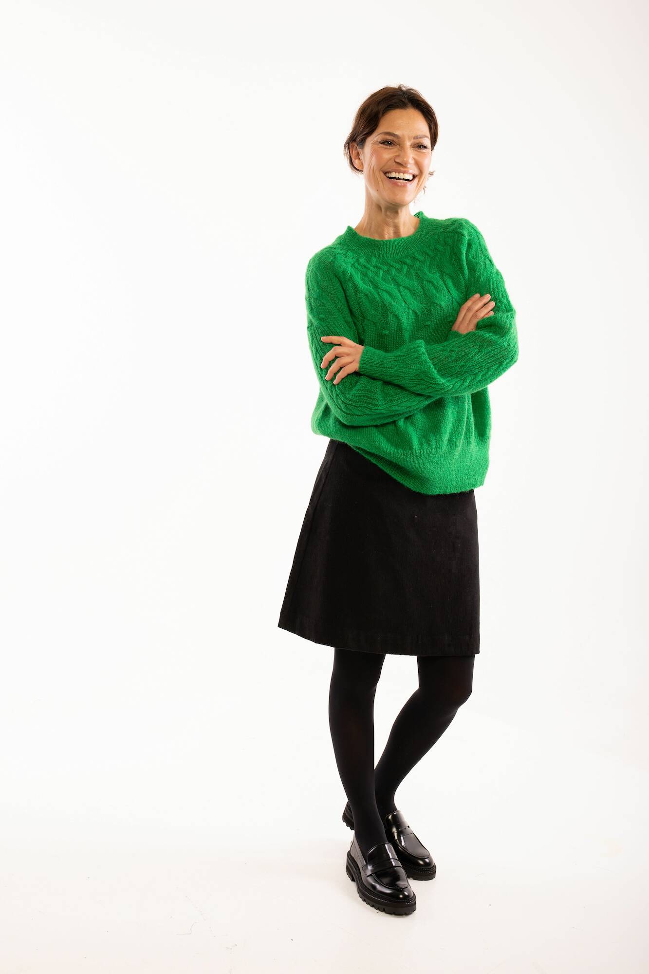 Danefae Ladys Strickpulli Aarluk Sweater Green