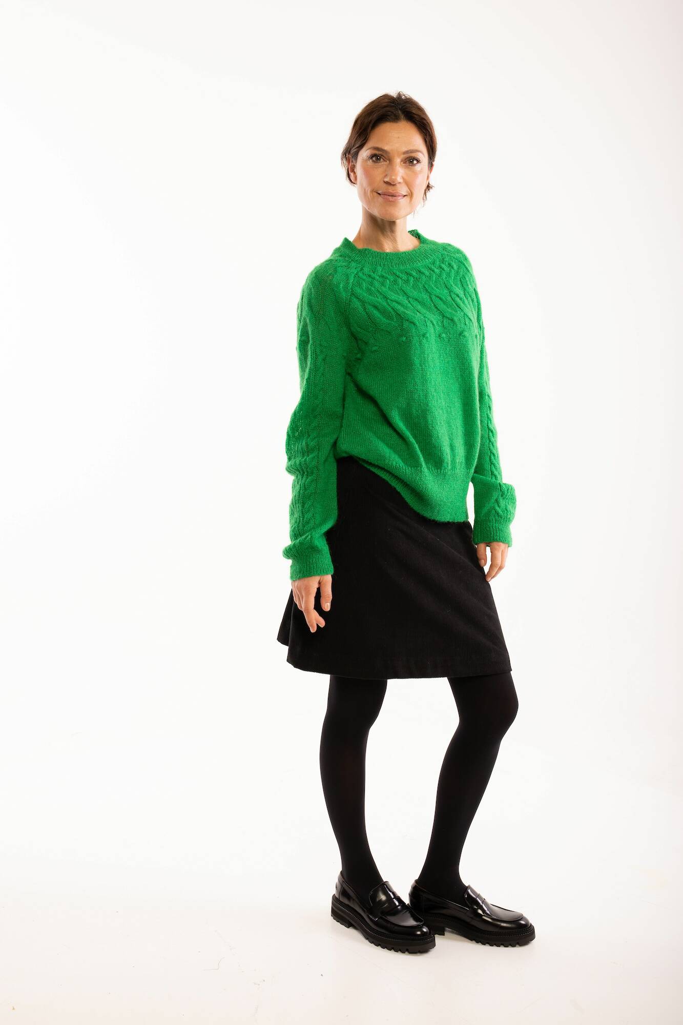 Danefae Ladys Strickpulli Aarluk Sweater Green