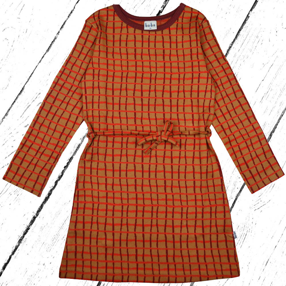 Baba Kidswear Kleid Long Sleeves Raster Red
