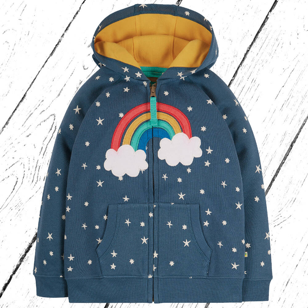 Frugi Sweatshirtjacke Dorothy Hoody Abisko Stars Rainbow