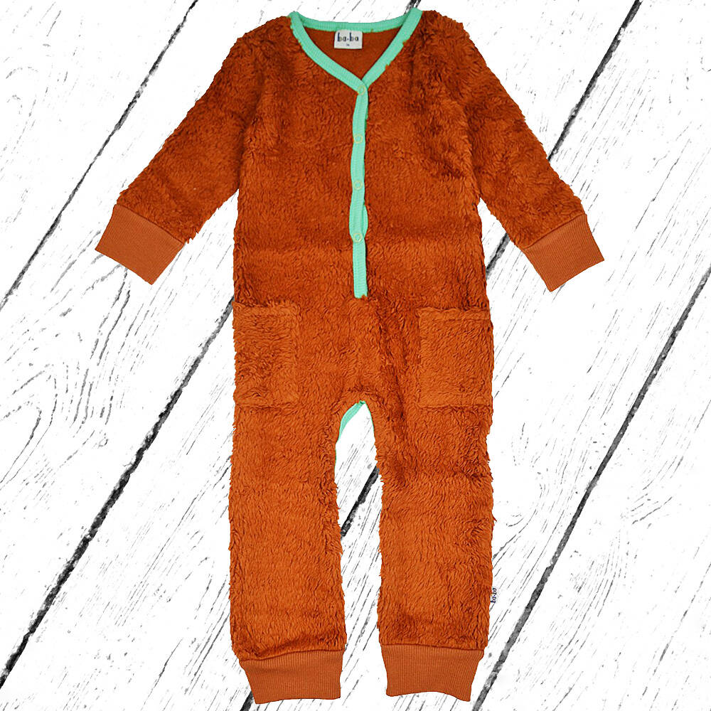 Baba Kidswear Overall Bodysuit Pluche Brown