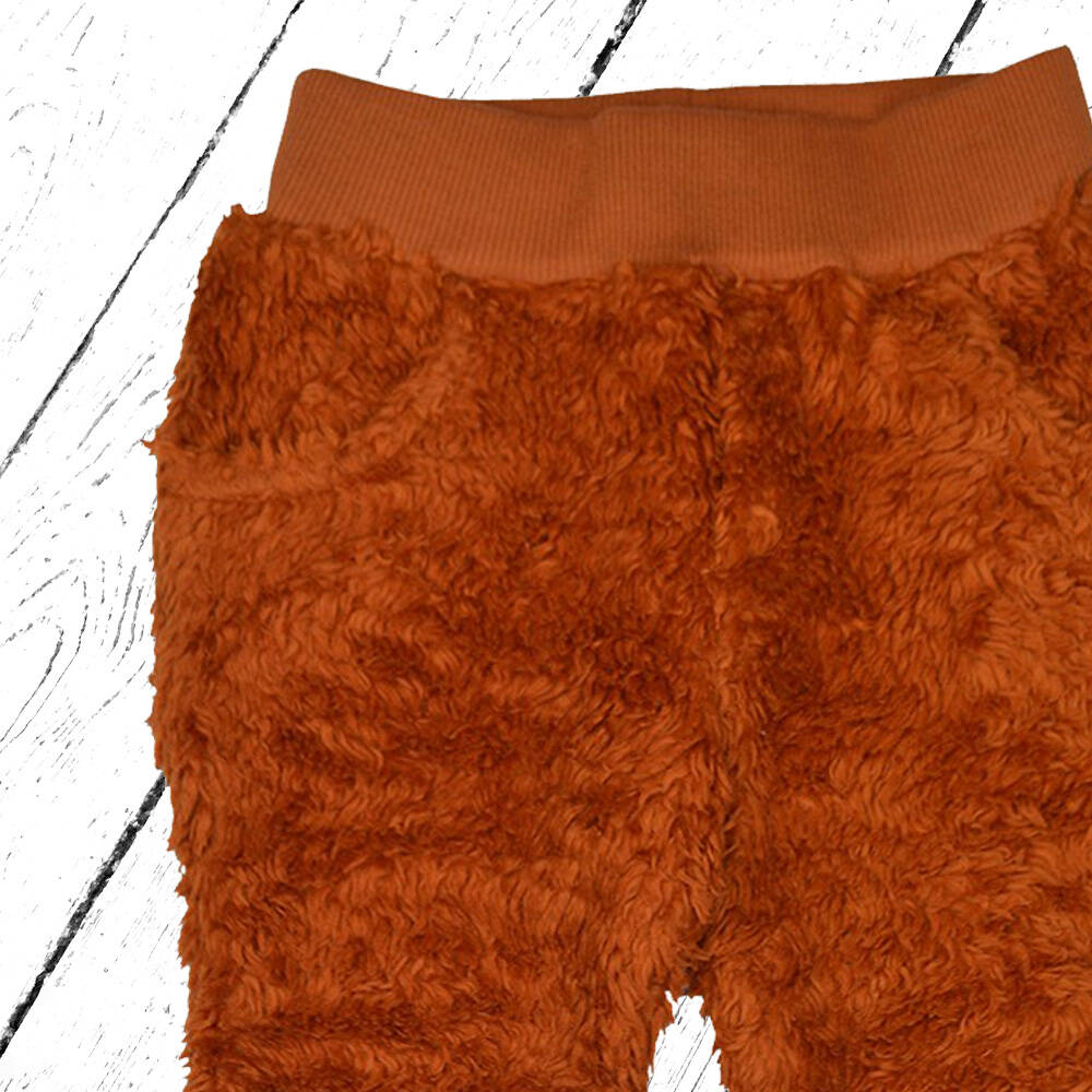 Baba Kidswear Hose Baggy Pant Pluche Brown