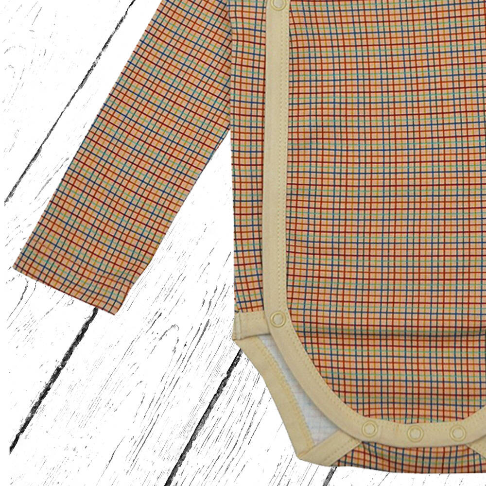 Baba Kidswear Wrap Body Blond Check