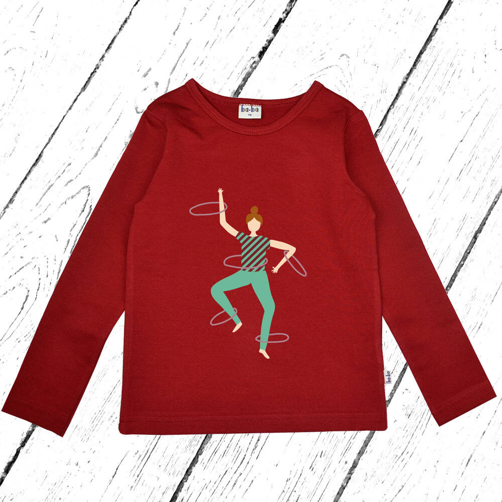 Baba Kidswear Longsleeve Shirt Red Dhalia