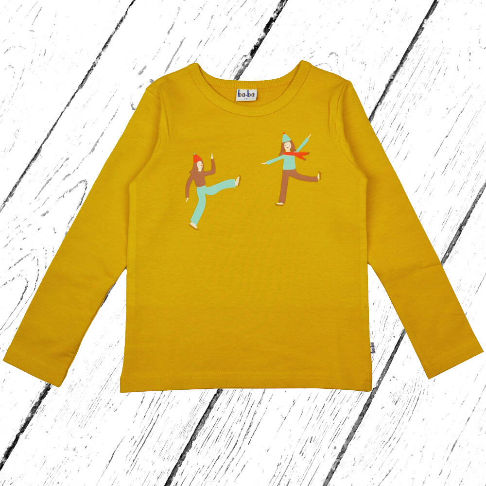 Baba Kidswear Longsleeve Shirt Honey Schlittschuhläufer