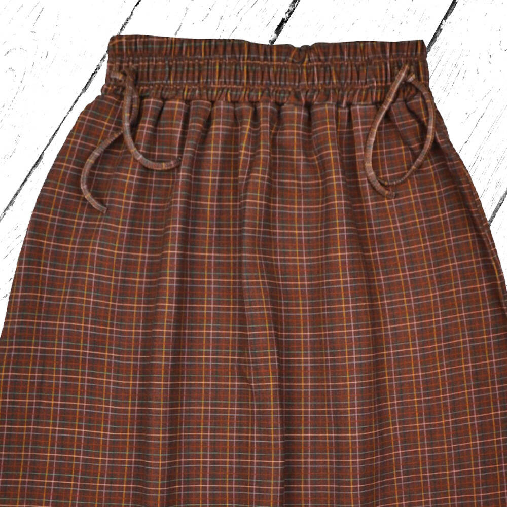 Baba Kidswear Rock Chaga Skirt Brown Check