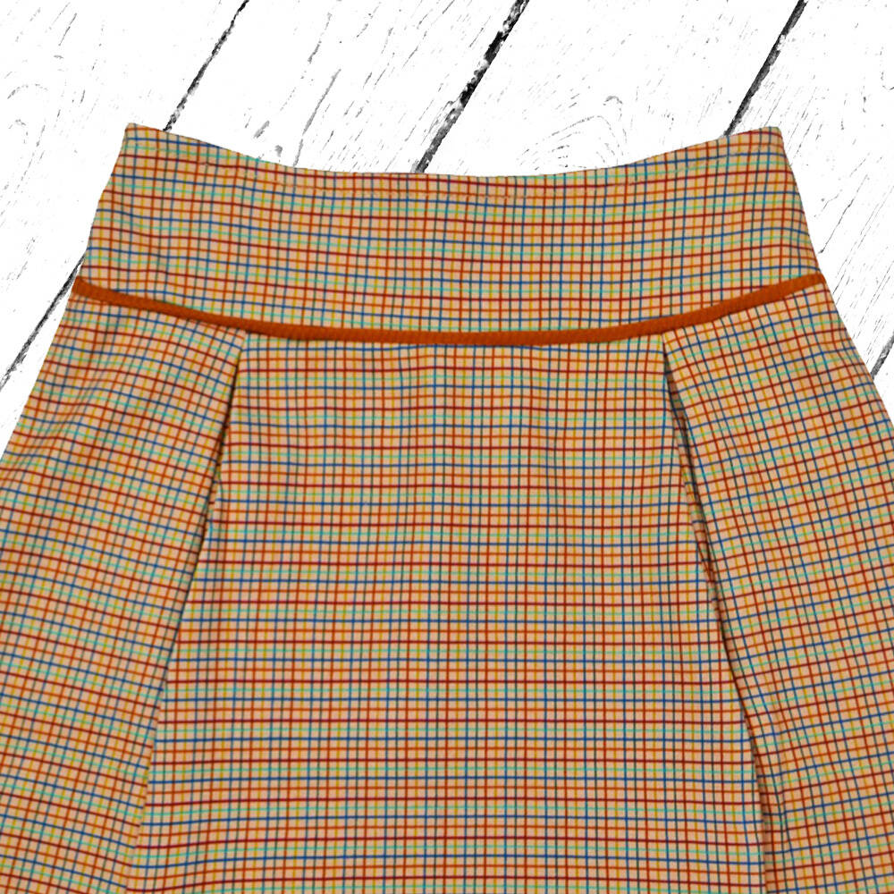 Baba Kidswear Rock Skirt Blond Check