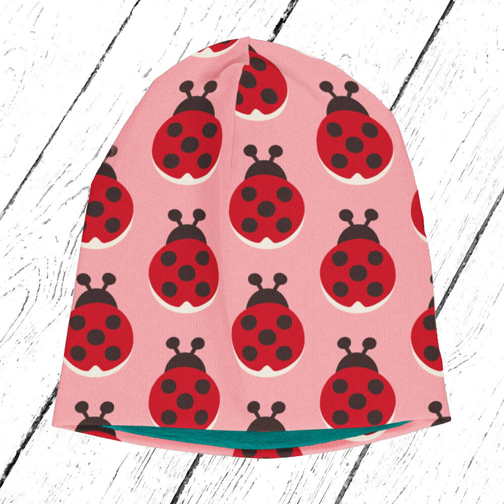 Maxomorra Mütze Hat Velour LADYBUG