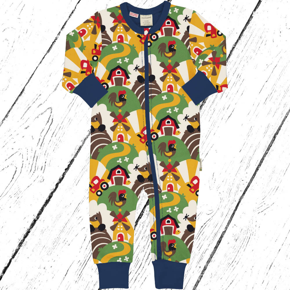 Maxomorra Overall Rompersuit FARM