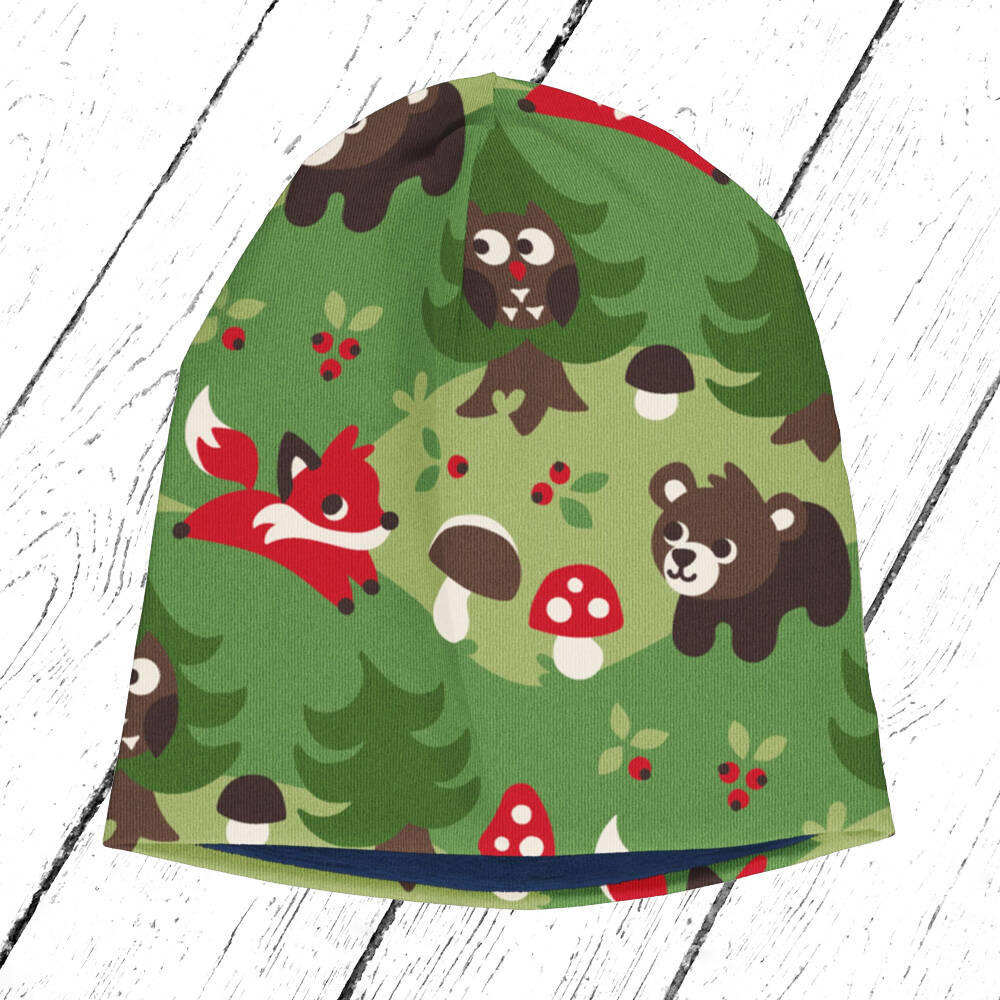 Maxomorra Mütze Hat Velour FOREST