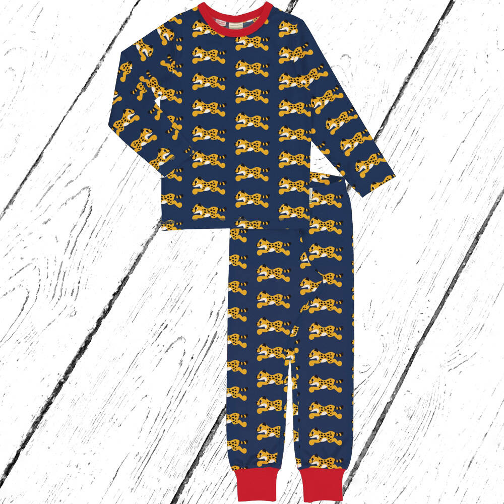 Maxomorra Schlafanzug Pyjama Set CHEETAH