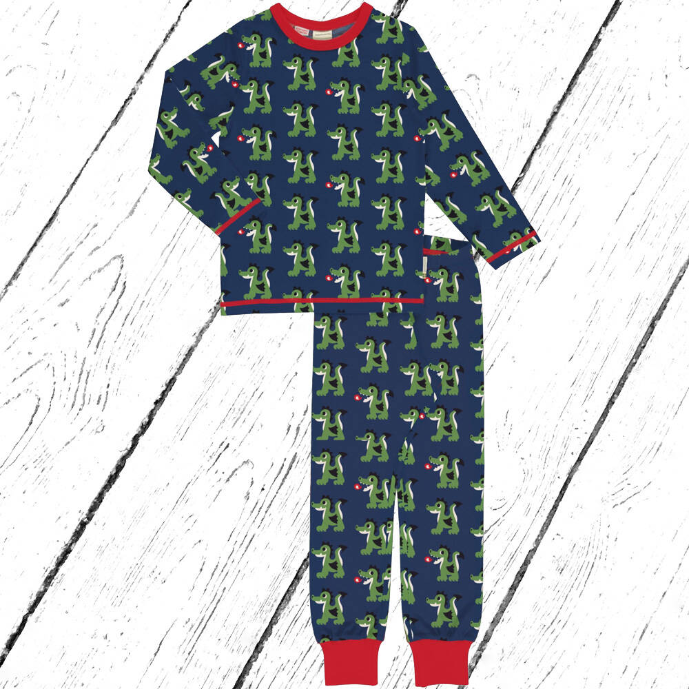 Maxomorra Schlafanzug Pyjama Set DRAGON
