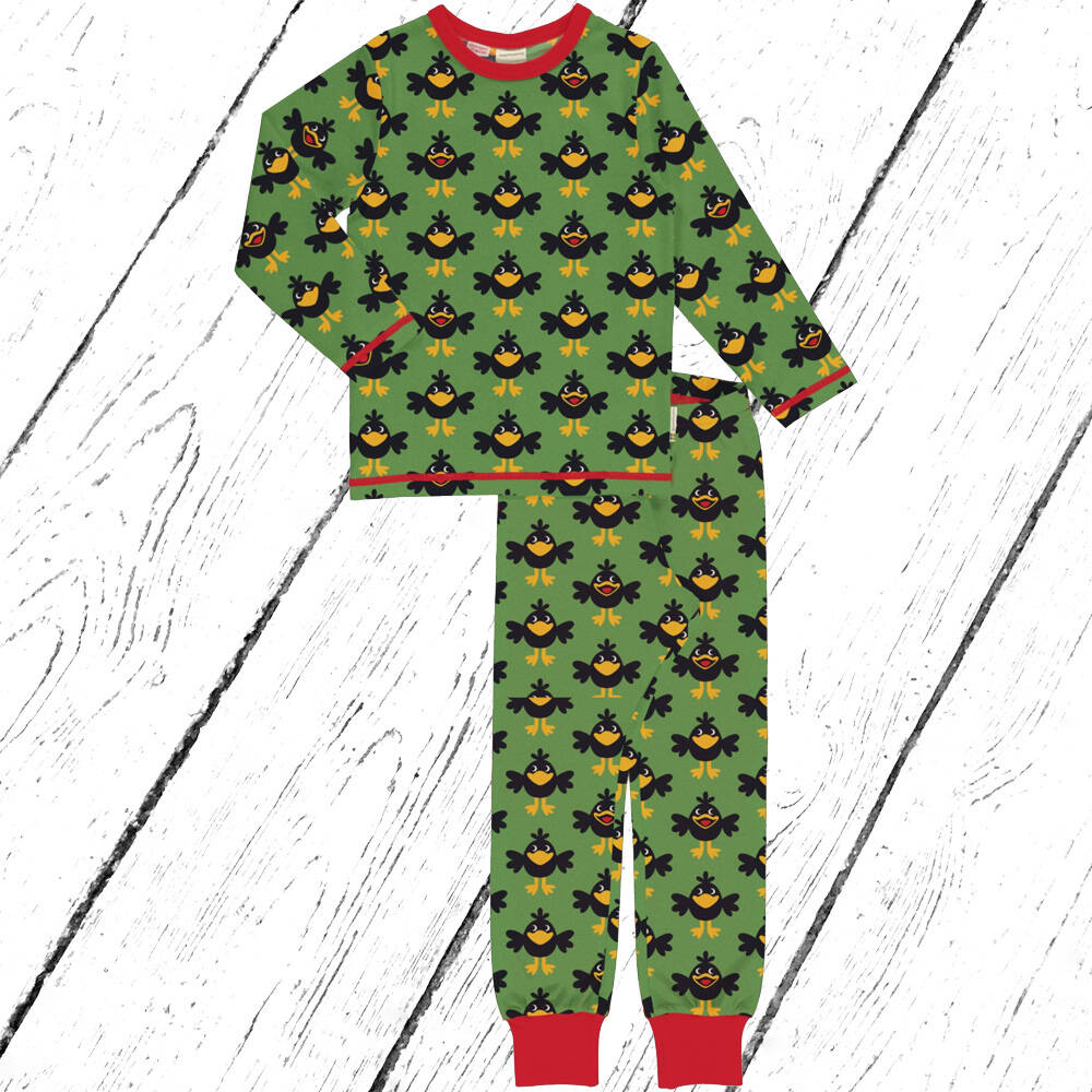 Maxomorra Schlafanzug Pyjama Set CROW
