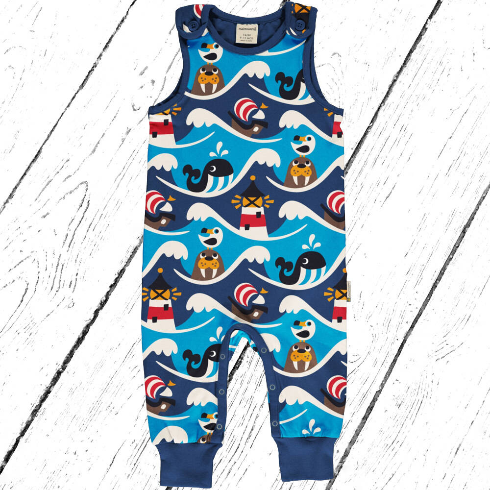 Maxomorra Trägeranzug Playsuit OCEAN