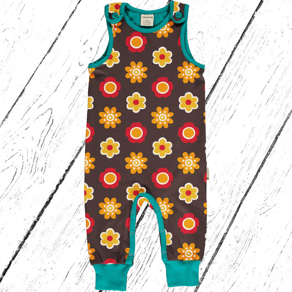 Maxomorra Trägeranzug Playsuit FLOWER