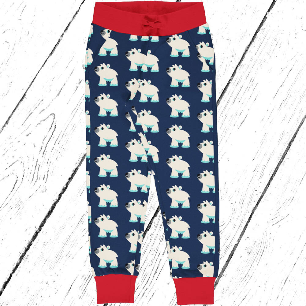 Maxomorra Hose Sweatpants POLAR BEAR