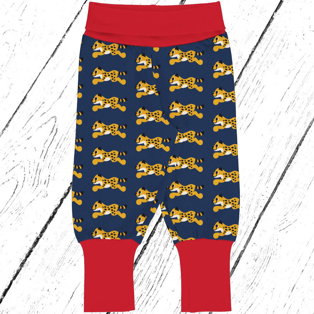 Maxomorra Hose Pants Rib Sweat CHEETAH