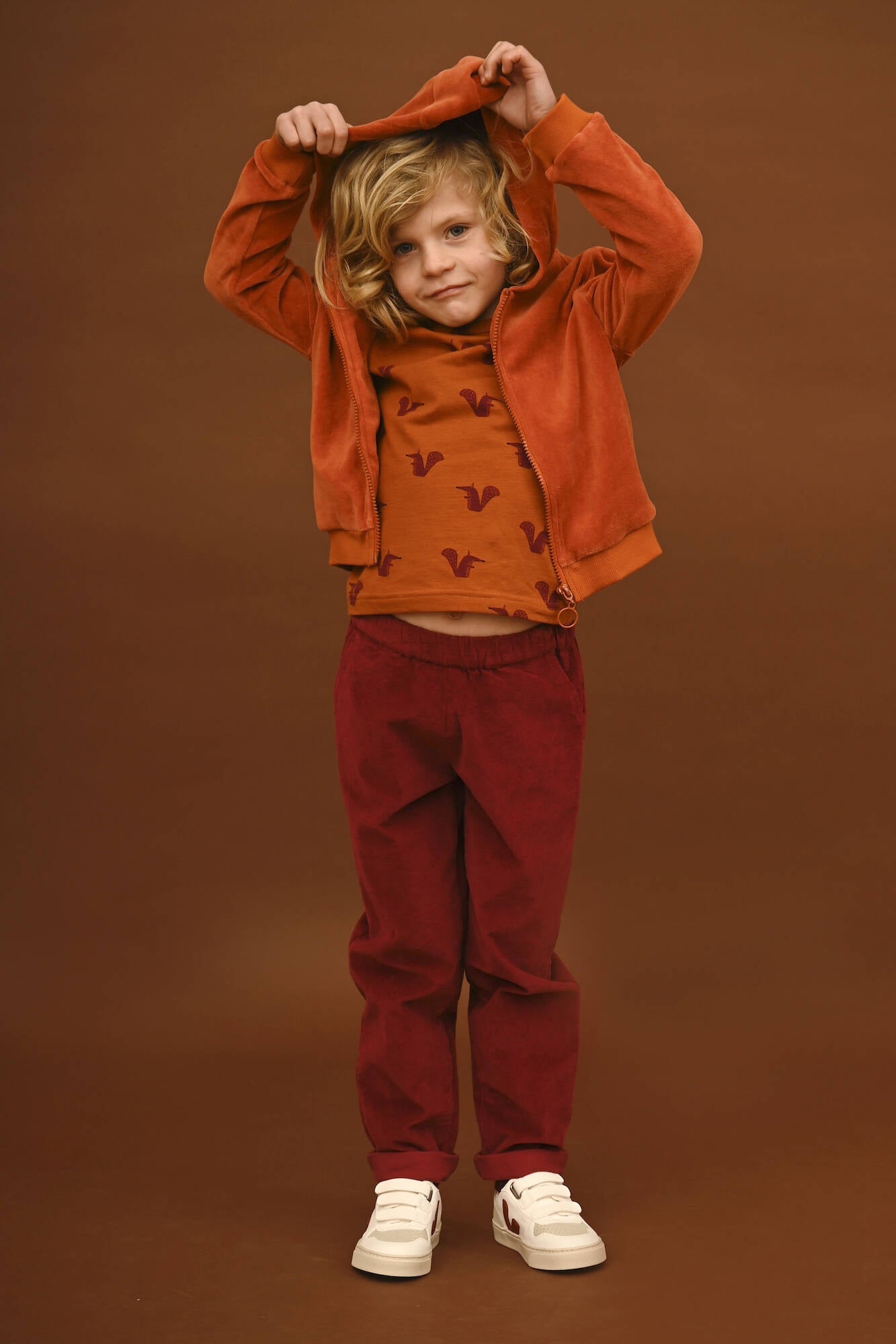 Lily Balou Nicki Jacke TRISTAN Hoody Rust