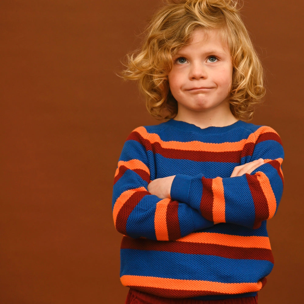 Lily Balou Strickpulli ILYA Striped Jumper Cobald