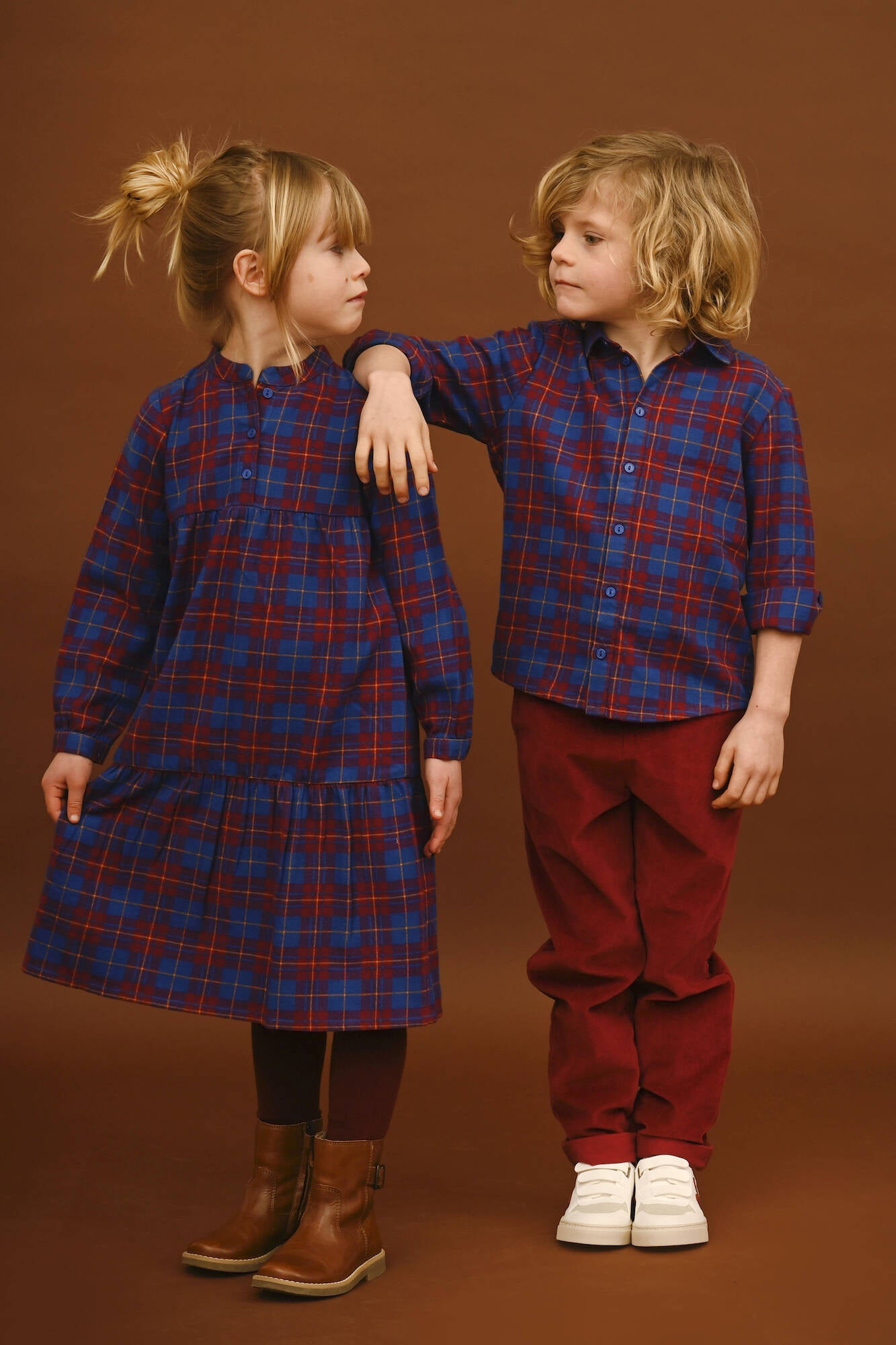 Lily Balou Kleid LIZZY Dress Blue Tartan
