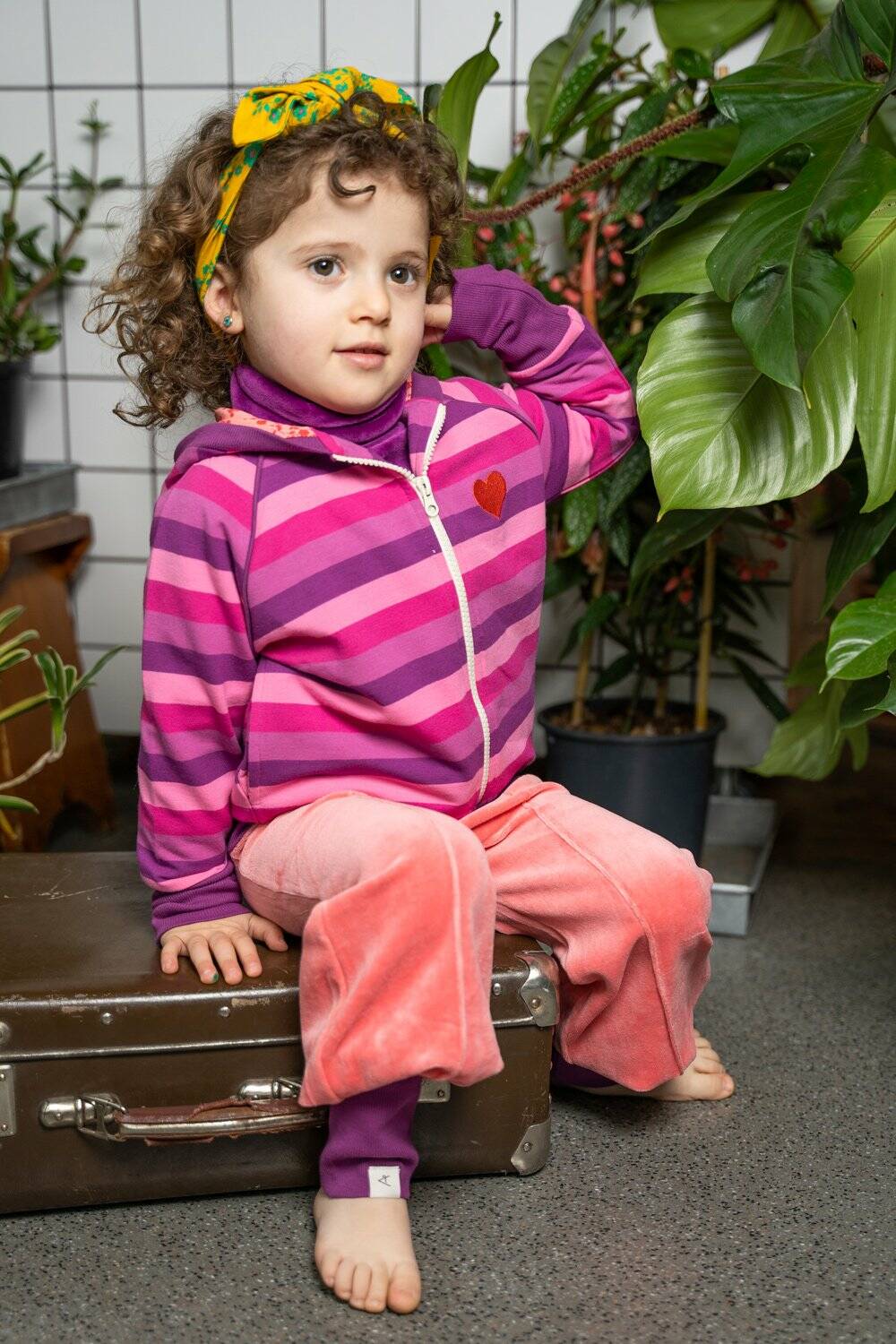 Albababy Hose Balloon Tight Pants Strawberry Ice