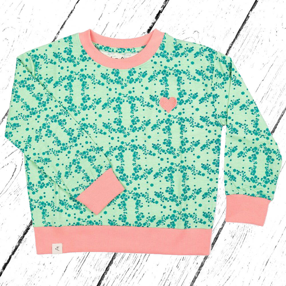 Albababy Pulli My Cozy Sweat Light Grass Small Flower Garden