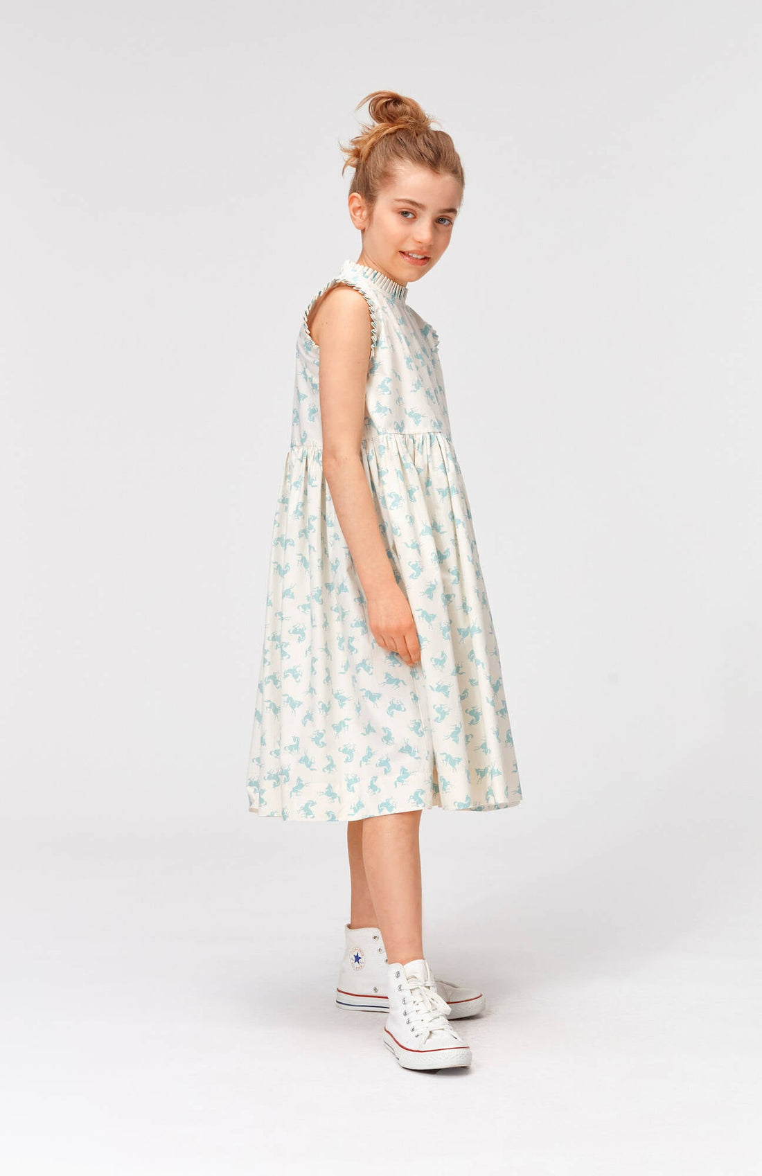 Molo Kleid Charlette Mini Horse Blue