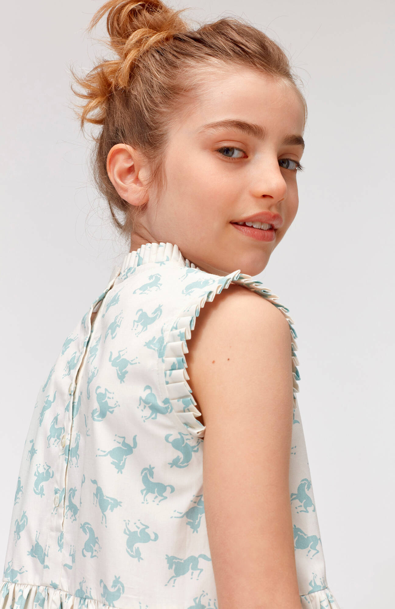 Molo Kleid Charlette Mini Horse Blue