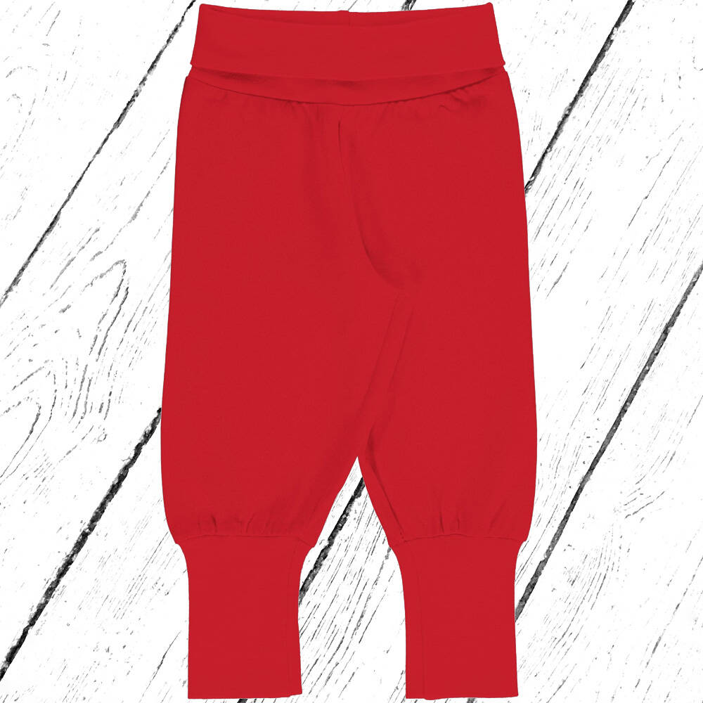 Maxomorra Hose Pants Rib SOLID RUBY