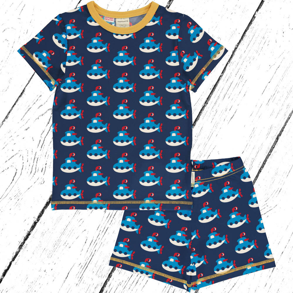 Maxomorra Schlafanzug Pyjama Set SUBMARINE