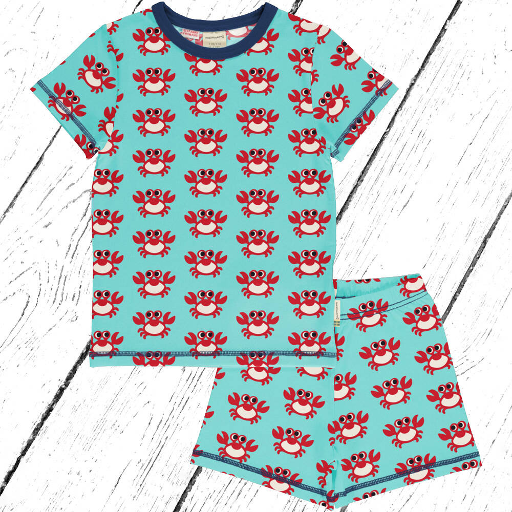 Maxomorra Schlafanzug Pyjama Set CRAB