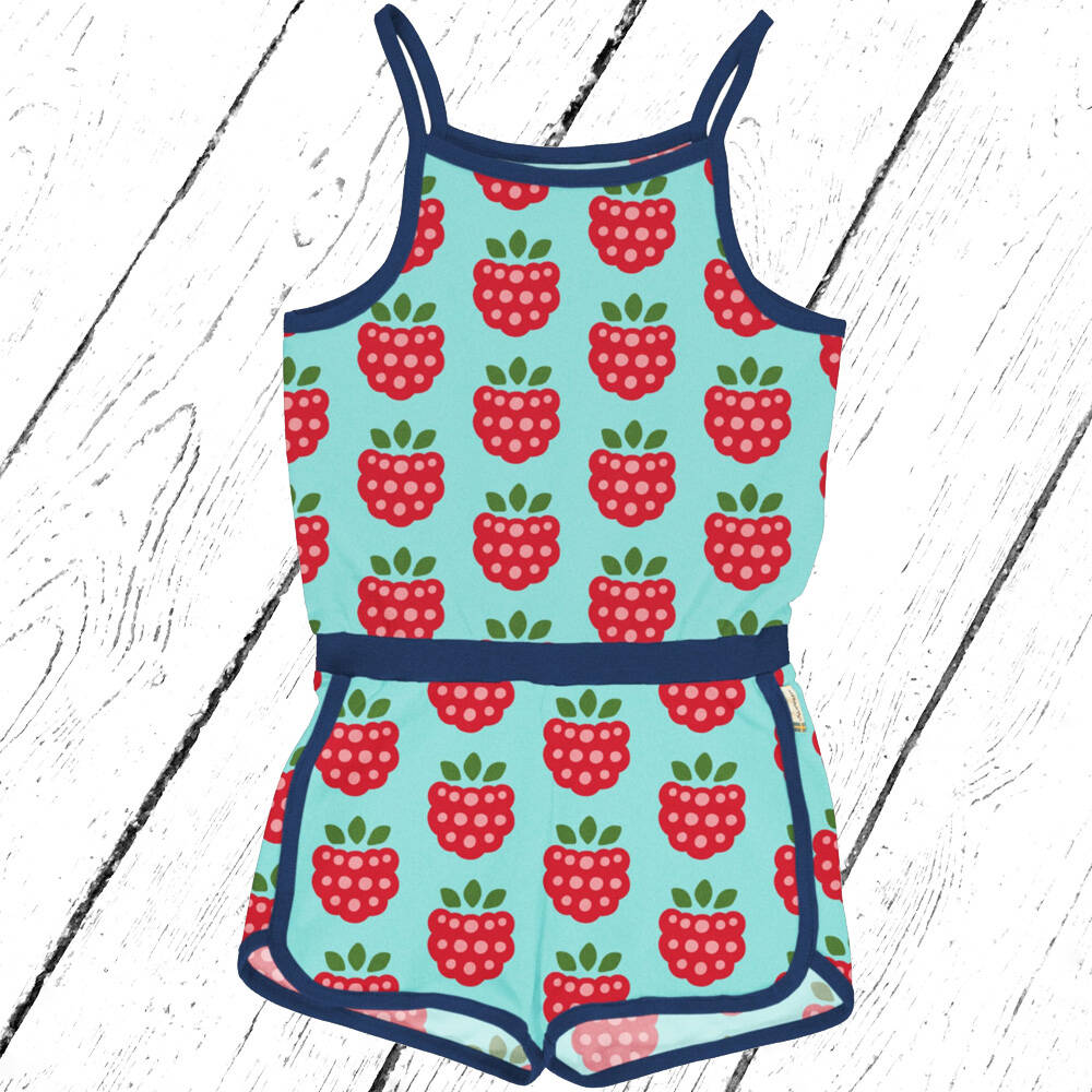 Maxomorra Trägeroverall Jumpsuit Short RASPBERRY