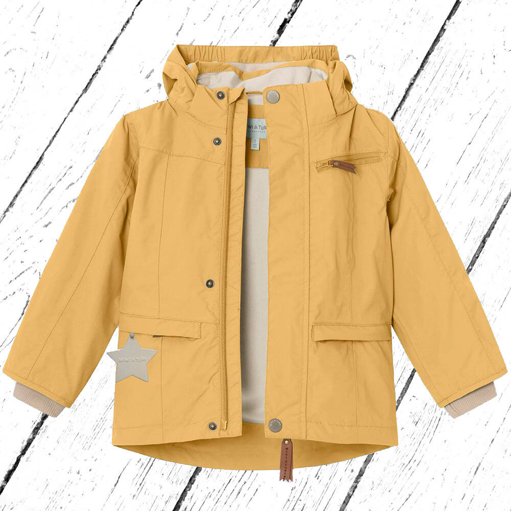 Mini A ture Outdoorjacke Vestayan Jacket Fleece Rattan Yellow