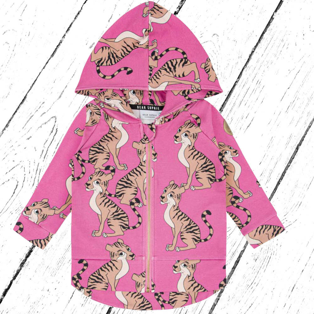 Dear Sophie Sweatjacke Hoodie TIGER Pink