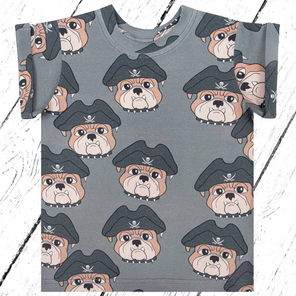 Dear Sophie T-Shirt DOG THE PIRATE Graphite